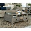 Sauder Trestle Lift Top Coffee Table Mo , Partial top lifts up and forward to create versatile work surface 428840